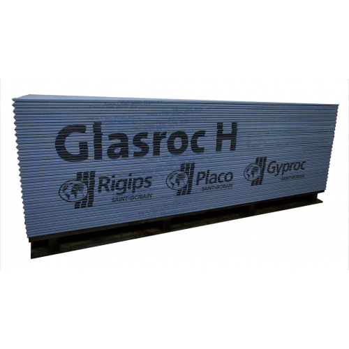 Placa speciala rezistenta la umiditate Rigips Glasroc H 12.5x1200x2000 mm